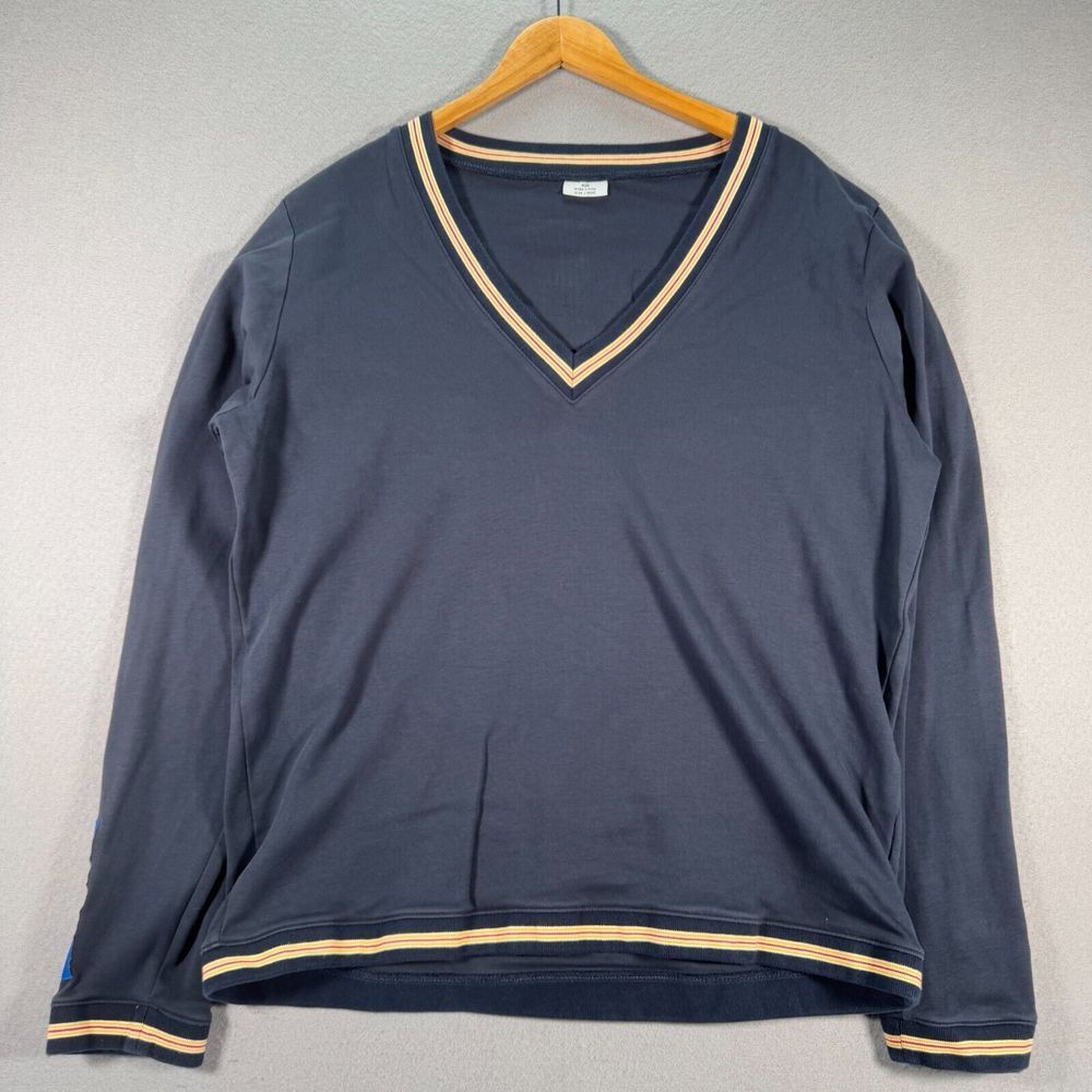 Ikea Sweatshirt Adult 2XL Navy Blue Patched Embroider Employee Uniform Logistics